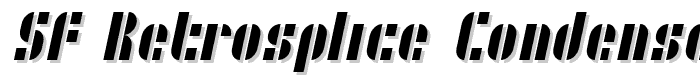 SF RetroSplice Condensed font